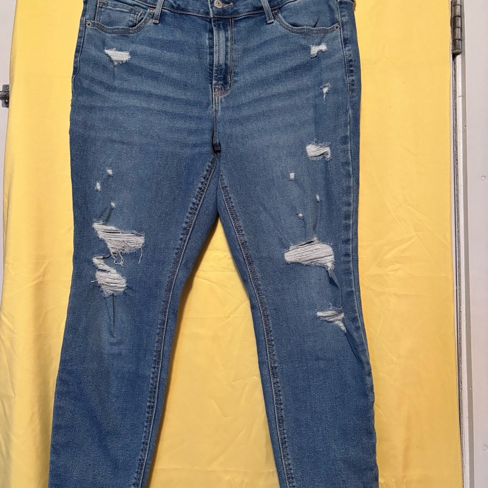 Old Navy Distressed Skinny Jeans - Blue